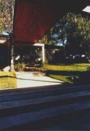 vue de la liaison entre piscine et maison